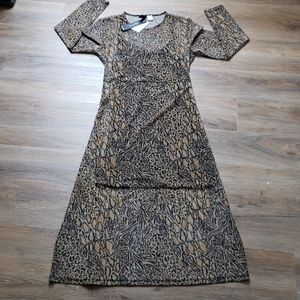 Anamial print dress